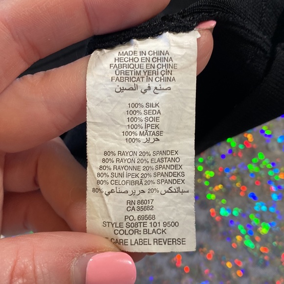 💌[ Bebe ] Silk Bandage Flowy Top Dress - Picture 7 of 16